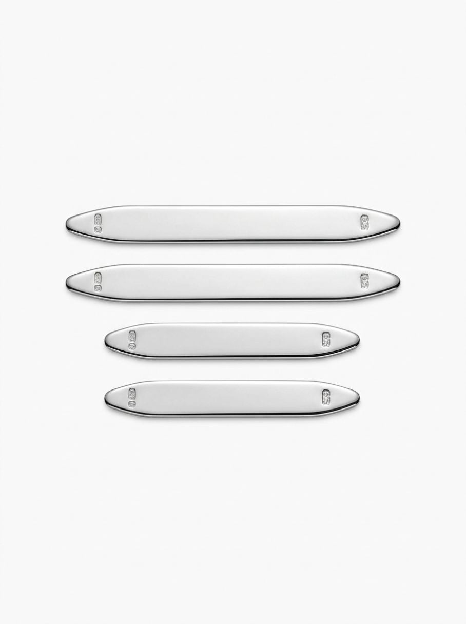 Rhodium-Plated Stiffener Set